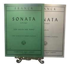 Vintage International Music Franck Sonata A Major Violin Piano Sheet Music USA