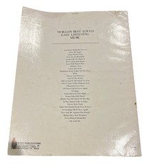 Worlds Best Loved Easy Listening Music Piano Vocal Guitar Sheet Music 1978 Almo