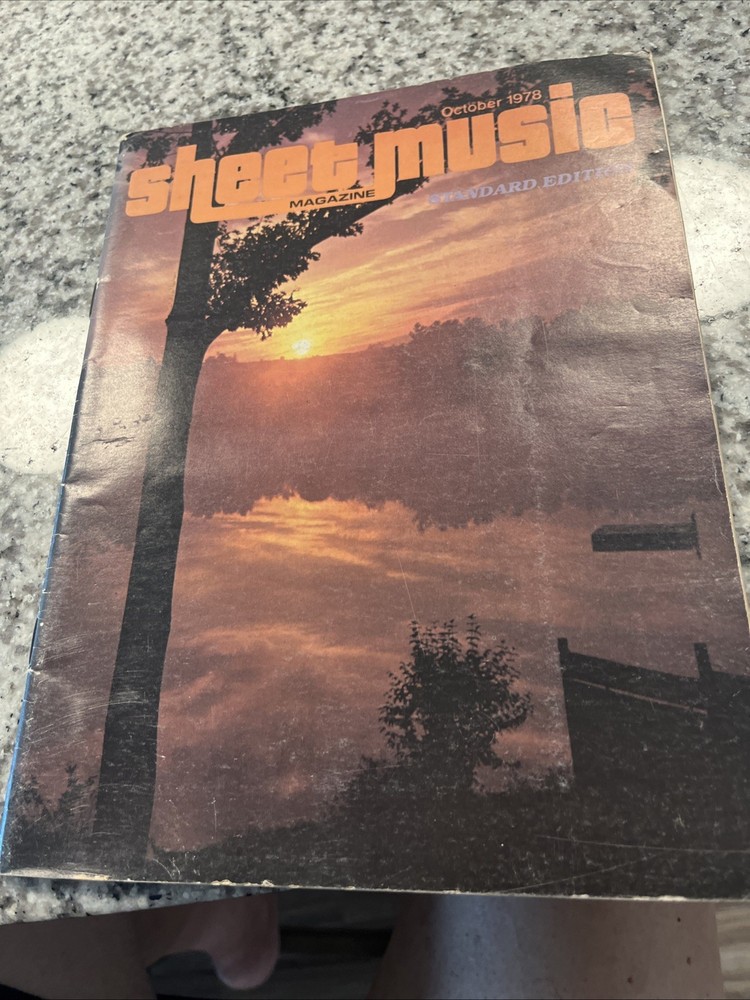 Vintage October 1978 Sheet Music Magazine Easy Edition