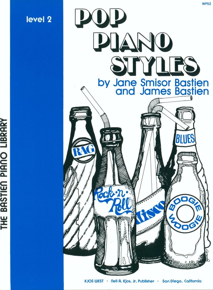 Pop Piano Styles Songbook Level 2 Bastien 1980 Entertainer Little Brown Jug