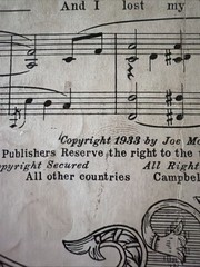 vintage sheet music 1930s MY MELANCHOLY BABY Fox Trot Ballad
