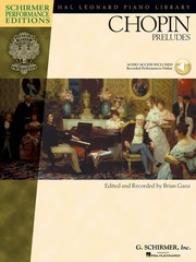 Chopin Preludes for Piano Solo Advanced Sheet Music G Schirmer Book Online Audio