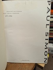 Paul Simon: Negotiations & Love Songs 1971-1986: Amsco Publications: Music Score