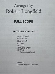 The Song Of The Birds For String Orchestra Arr. By Robert Longfield Hl00820183