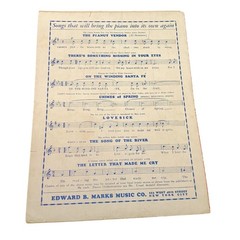 The Peanut Vendor Sheet Music 1930s Louise Groody Edward B. Marks Music Vintage