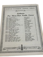 VTG 1929 Remick Choral Library Treble Voices SA Sheet Music Booklet