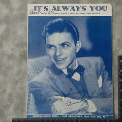 1941 It&rsquo;s Always You Sheet Music Frank Sinatra Cover Burke Van Heusen Famous NY