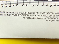 Summertime Blues Sheet Music Piano La Bamba Movie Soundtrack Theme WB USA SELLER