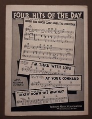 Hikin&rsquo; Down The Highway for Guitar & Piano Sheet Music by Kahal & David 1931