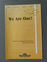 We Are One! – 2006 sheet music – SATB Vocal & Piano – Besig / Price