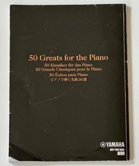 Yamaha 50 Greats for the Piano ~ Condition Issues Though Complete