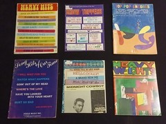 SHEET MUSIC BOOKS- Various Words, Music, Guitar, Chords, Photos, Piano Lot of 6