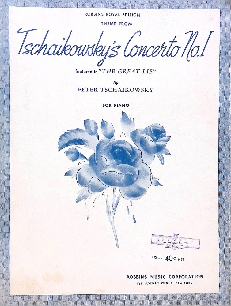 Theme From Tschaikowsky&rsquo;s Concerto No. 1 Sheet Music Advanced Piano Solo Op. 23