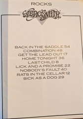 Aerosmith Rocks Songbook Sheet Music Tab Chords 1976 Vintage Warner Bros 9 Songs
