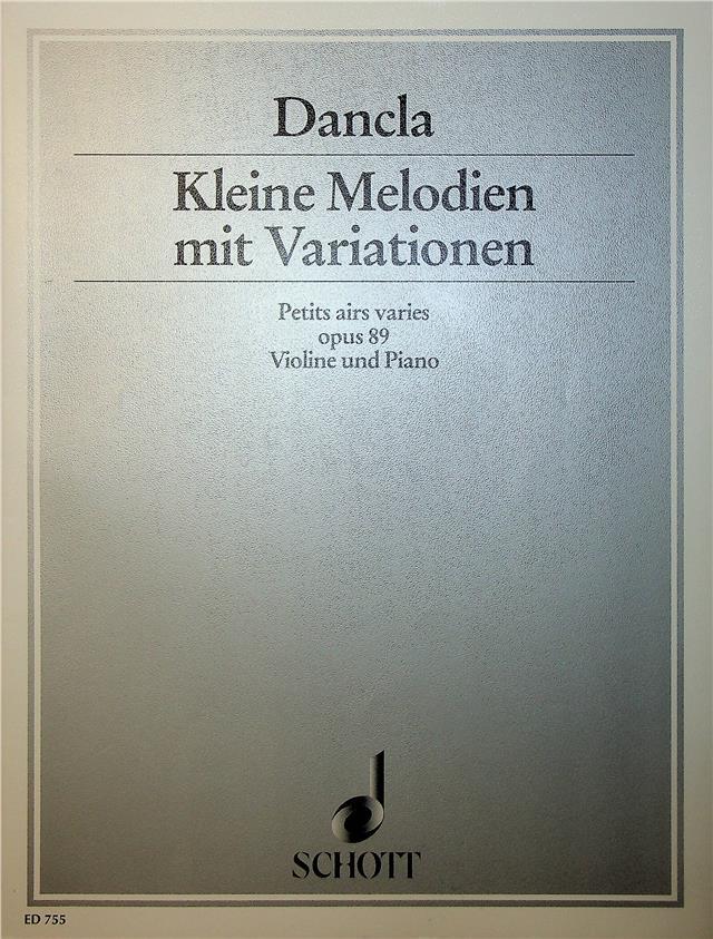 Petits airs varies (Opus 89) for Violin and Piano