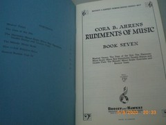 Cora B. Ahrens Rudiments of Music Book Seven Vintage Boosey & Hawkes Music