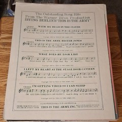 Irving Berlin This Is the Army I Left My Heart Sheet Music Piano Voice Solo