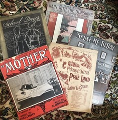 5-pack 11×14 sheet music pre-1920 Kids/Childhood Days