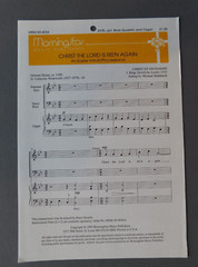 Christ the Lord is Ris&rsquo;n Again – 1995 sheet music – SATB Vocal & Organ – Easter