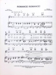Romance Sheet Music 1988 Musical Title Song Keith Herrmann Barry Harman