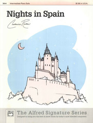 Nights In Spain Intermediate Piano Solo Sheet Music 1990 Rollin Alfred #3644
