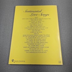 Sentimental Love Songs by Dan Coates ~ 1981 Vintage Music Songbook ~ Large Print