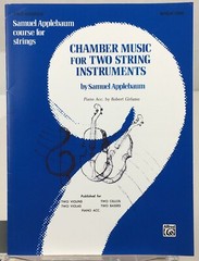 Chamber Music For Two String Instruments Book One Bass Samuel Applebaum Alfred