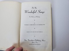 1944 THE NEW WONDERFUL SONGS Cobb Showalter Hardcover Hymn Song Religion #1