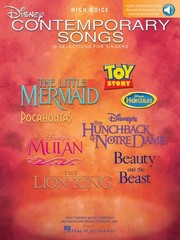 Disney Contemporary Songs for High Voice Vocal Sheet Music Book & Online Audio