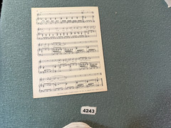BEATLES SHEET MUSIC -BLUE JAY WAY-NORTHERN UK. 4243