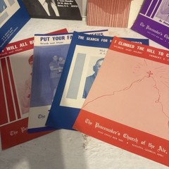 Lot Of 8 Religious Sheet Music (6 By Herbert Grace) His Eye Is On The Sparrow