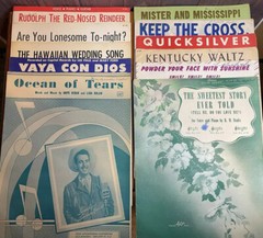 Sheet Music 1920-1960s 60 Pieces of Early 1920&rsquo;s to 1960&rsquo;s Sheet Music Vintage