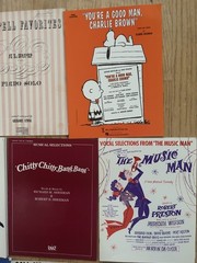 Lot Of 19 Vintage & Modern Broadway Play Vocal Selections Sheet Music Books
