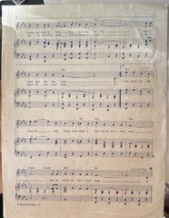 1959 Kingston Trio – A Worried Man Original Music Sheet
