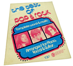 THE BEST OF ROCK & POP SONGBOOK piano/vocal/guitar Paperback 160 Pgs Music Book