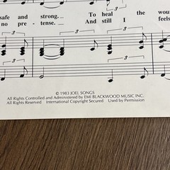RARE Vintage “And So It Goes” Billy Joel Sheet Music Piano Guitar Vocals 1983 EX