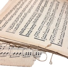 Lot 12 Pounds Vintage & Antique Sheet Music Crafting Mixed Media Art Timeworn