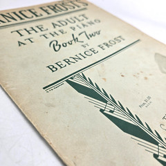 Bernice Frost The Adult At The Piano Book Two Folk Music Instruction 1950 Vtg