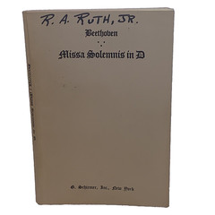 Beethoven – Missa Solemnis In D – For Four Solo Voices, Chorus and Orchestra ‘34