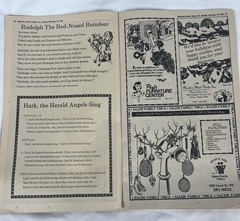 1982 Christmas Carol Book Statesman Journal Salem, Oregon Vintage