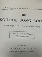 The School Song Book Antique Sheet Music 1916 Students Edition-Evanston, ILL.