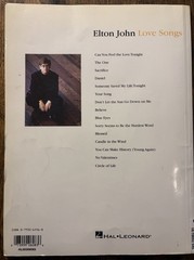 Elton John Love Songs PVG Piano Vocal Guitar Sheet Music Songbook