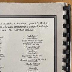 Easiest Book of Piano Classics – Intermediate – Comb Bound – Amsco 1997