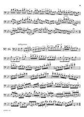 66 etudes in all major and minor keys for trombone, tuba, bassoon, string bass..