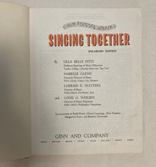 3 VINTAGE CHILDREN&rsquo;S SONG/MUSIC BOOKS 1965 1957 1959