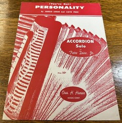 Personality 1959 Accordion Sheet Music Logan, Price, Deiro, Chas. Hansen