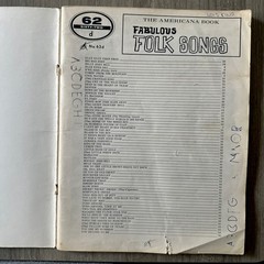 1961 Vintage The Americana Fabulous Folk Songs – 62 songs