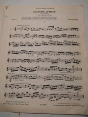 Sonatine Attique by Henri Tomasi (Solo Clarinet)
