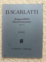 Selected Piano Sonatas Band Vol. 3 Domenico Scarlatti Henle Verlag VTG Urtext