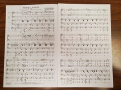 **LOT OF 15** SINGING IN THE RAIN – Brown – Hal Leonard – SATB Choral Octavo
